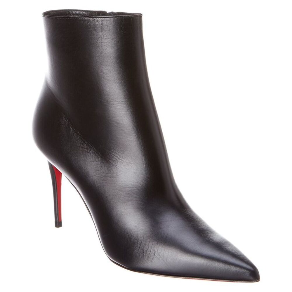 Christian Louboutin So Kate 85 Leather Bootie, Black